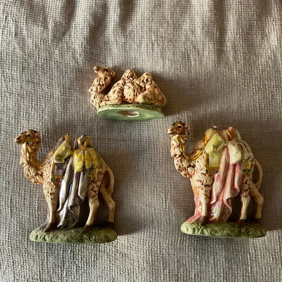 Vintage Atlantic Mold Nativity Manger Scene, 21-Piece, 1970 Ceramic Set